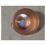 Orient & Flume Iridescent Art Glass Peace Paperweight