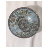Chinese Cloisonné Enamel Plique à Jour Dish