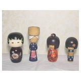 Japanese Kokeshi Doll Collection