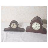 Napoleon Hat Desk Clock Pair