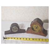 Napoleon Hat Desk Clock Pair