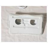 Vintage Porcelain Inkwell Set Pair