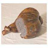 Carved Wooden Mantel Angel