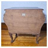 Antique Italian Olivewood Bombe Cabinet