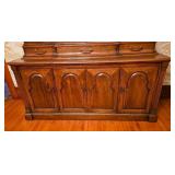 Mahogany Breakfront China Display Cabinet