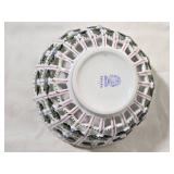 Herend Rothschild Openwork Weave Basket Dish