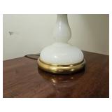 Frederick Cooper Brass & Opaline Glass Table Lamp