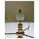 Frederick Cooper Brass & Opaline Glass Table Lamp