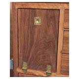 Antique Wooden Sewing Notions Cabinet
