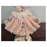 Dresden Lace Porcelain Ballet Performer Figures