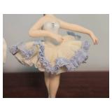 Dresden Lace Porcelain Ball Gown Ballet Figure