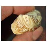 Japanese Netsuke Style Intricate Figures ~ Set of 3