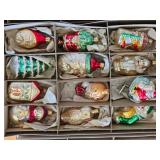 Vintage Sparkling Christmas Ornament Collection B