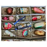 Vintage Sparkling Christmas Ornament Collection B