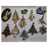 Vintage Christmas Pin Brooch Collection