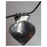 Vintage Sterling Silver Tribal Amulet Necklace ~ 42g