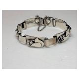 Vintage Laurence Foss Denmark Sterling Silver Bracelet