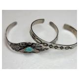 Native American Signed Sterling Silver Cuff Bracelet Collection ~ Wolf Rode * Maisels