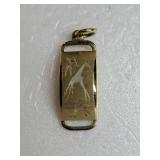 14K Yellow Gold African Giraffe Safari Pendant ~ 2g