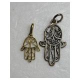 Hamsa Hand of Fatima Filigree Pendant Collection
