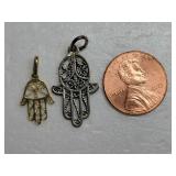 Hamsa Hand of Fatima Filigree Pendant Collection