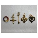 Collection of 5 Necklace Pendants ~ 5g