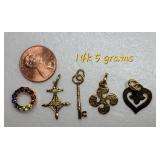 Collection of 5 Necklace Pendants ~ 5g