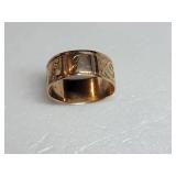 Edwardian Antique Rose Gold Cigar Band Rings