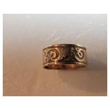Edwardian Antique Rose Gold Cigar Band Rings