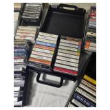 Vintage Cassette Tape Collection with Carrying Cases Featuring ABBA, Kitaro, Classical, Hymns and Easy Listening