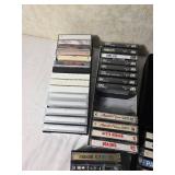 Vintage Cassette Tape Collection with Carrying Cases Featuring ABBA, Kitaro, Classical, Hymns and Easy Listening