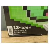 MEGA Pokemon Bulbasaur Pixel Art, 374 Pieces - Brand New