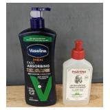 Vaseline Men Fast Absorbing Lotion 20.3 oz & Thayers pH Balancing Daily Cleanser 8 oz - Brand New
