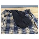 Hooded Plaid Shirt & Denim Jeans Set - Blue & Tan - Boys Size 2-3 Years - Brand New
