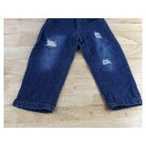 Hooded Plaid Shirt & Denim Jeans Set - Blue & Tan - Boys Size 2-3 Years - Brand New
