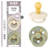 BIBS Colour 2 Pacifier Set Size 1 & Bottle Cap - Brand New