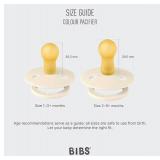 BIBS Colour 2 Pacifier Set Size 1 & Bottle Cap - Brand New