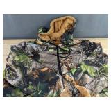 Animal Leaf Print Zip Up Camo Hoodie - Men