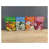 American Seed 4 Flower Seed Packs, 2 Planters & Towel - Brand New