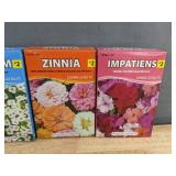 American Seed 4 Flower Seed Packs, 2 Planters & Towel - Brand New