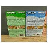 American Seed 4 Flower Seed Packs, 2 Planters & Towel - Brand New