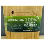 Wangmuxe 100% Organic Bamboo 3 Piece Cutting Board Set - Brand New