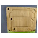 Wangmuxe 100% Organic Bamboo 3 Piece Cutting Board Set - Brand New