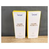 2 Supergoop! Glow Screen SPF 40 Broad Spectrum Sunscreen Retail $38 Each - Brand New