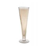 4 Karma Catalina Amber Footed Champagne Flutes - Brand New