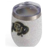 2 The Memory Company NCAA Colorado Buffaloes Bling Stainless Steel Stemless Tumblers - Brand New