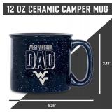 Rico Industries NCAA West Virginia Dad 12oz Laser Engraved Campfire Mug - Brand New