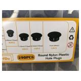 290 Round Nylon Plastic Hole Plugs - Brand New