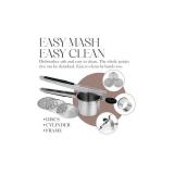 Bellemain 15 Oz Large Potato Ricer & Masher, Heavy-Duty Stainless Steel with 3 Interchangeable Discs - Brand New
