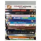 120 DVD Movie Collection - Mad Men, Oceans 12, The Break Up, True Blood, The Princess Bride, The Cat in the Hat, Shrek, 13 Going on 30, Santa Clause 2, Mean Girls, Beerfest, Muppet Treasure Island, Th